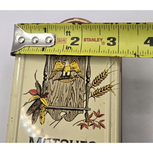 Vintage Match Safe Holder 6" Tall Open Sides for Striking Make Offer - Picture 12 of 12